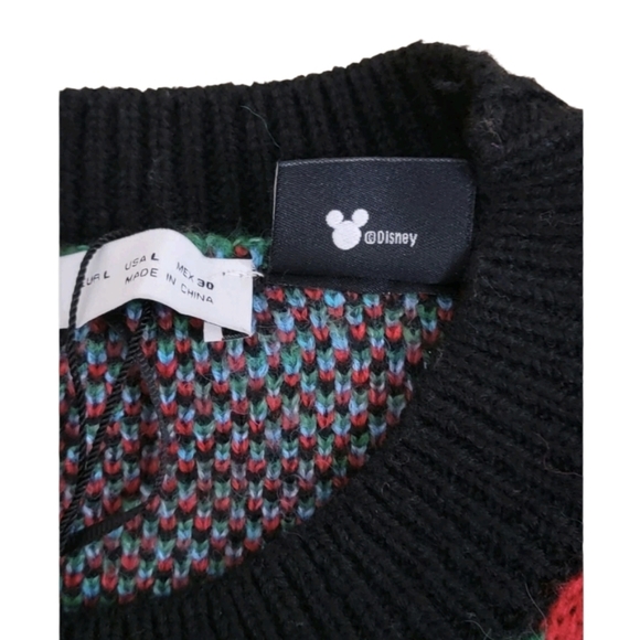 Zara Mickey Mouse Disney Jacquard Knit Sweater L - Picture 5 of 7